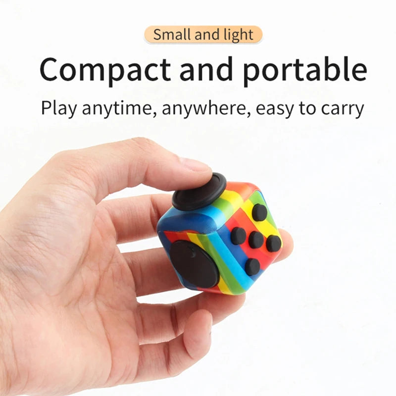 Solid Color Fidget Decompression Dice for Release Stress Autism Anxiety Relieve Adult Kids Stress Relief Anti-Stress Fingertip